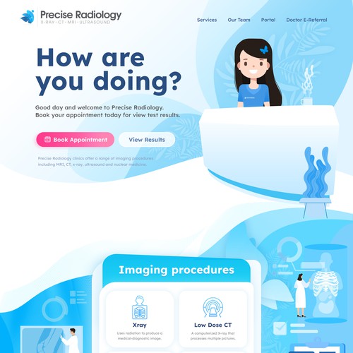 Precise Radiology Landing Page