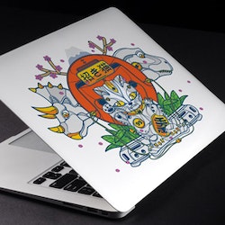 Logo design for Epic DINOSAUR and CAT illustration needed for a one of a kind custom MacBook Air decal by ghozai
