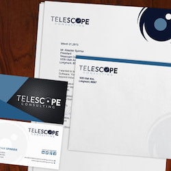 Logo design for Telescope Consulting by kreativemouse
